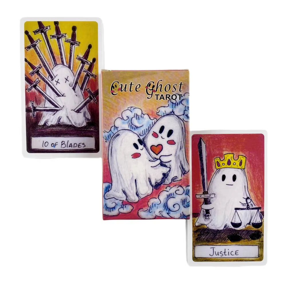 Party Games Adult Birthday - Cute Ghost Tarot Deck Toy Set