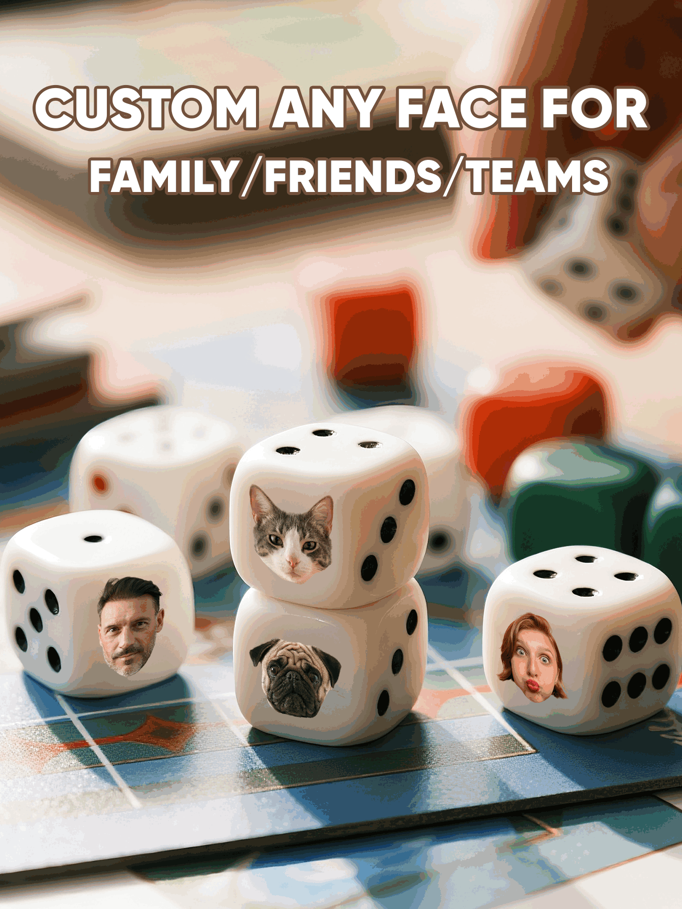 Custom Face Dice Personalized  - Party Games Groups recension och pris