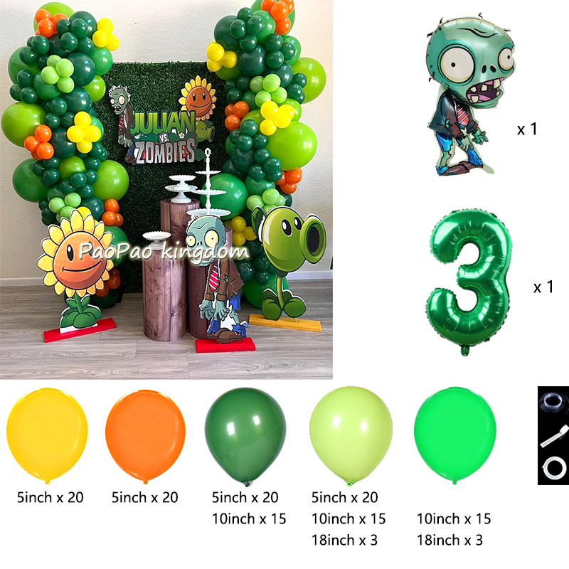 Plants Vs. Z-Zombies Balloons  - Party Games Bunny recension och pris