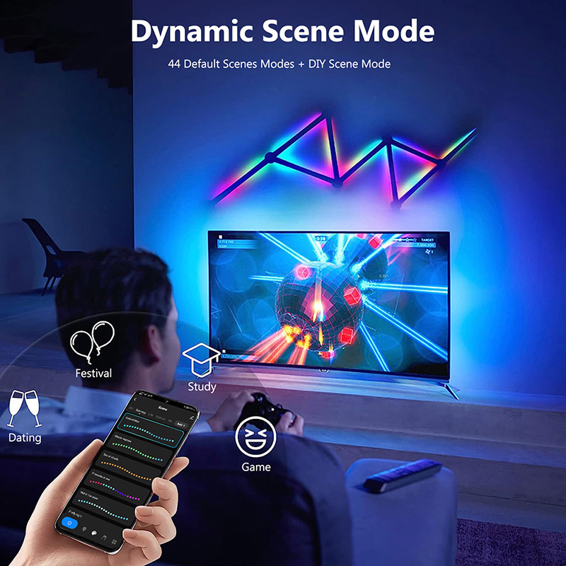 Smart RGB Wall Lamp, Bluetooth - Party Games Groups recension och pris