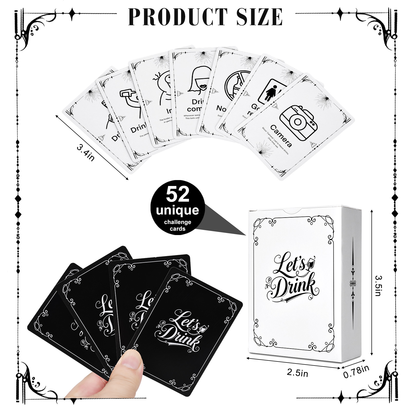Adult Drinking Game Cards – 52 - Party Games Adult Birthday recension och pris